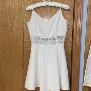 White Dress with Lace Middle